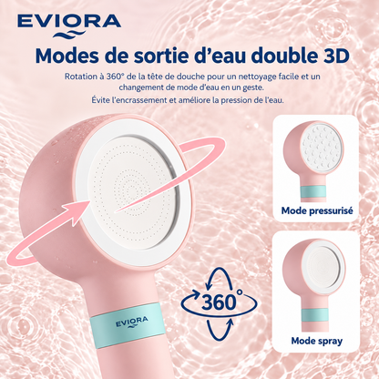 Pommeau de Douche Haute Pression Filtrant – Peau douce