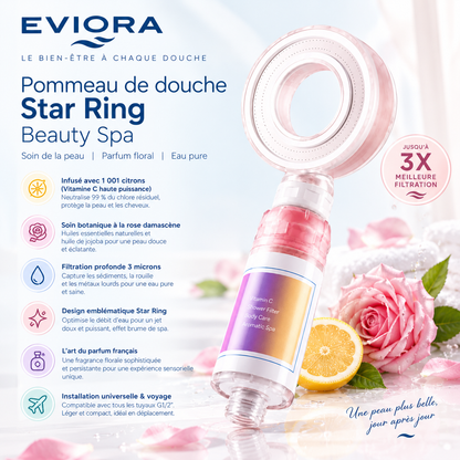 Pommeau de douche filtrant vitamine C parfumé - AURA